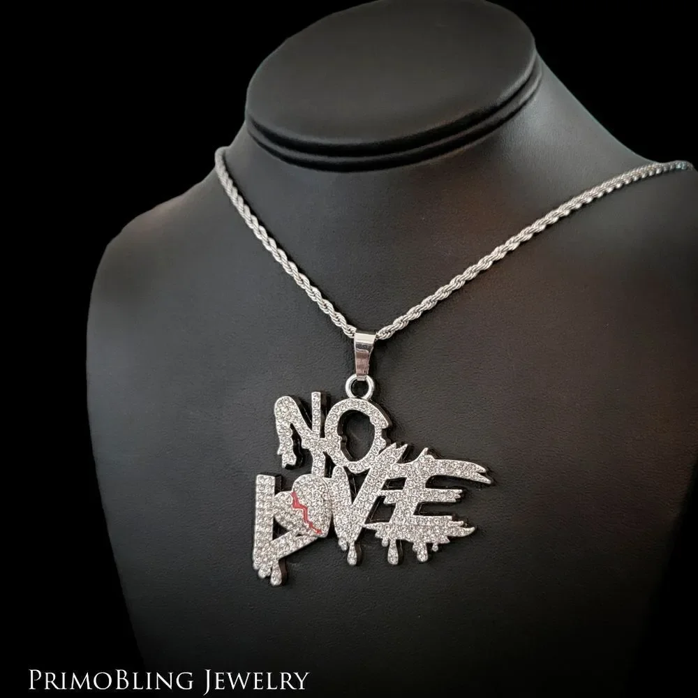 Hip Hop Iced Out No Love Necklace